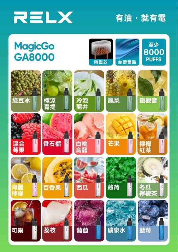 RELX悅刻8000口一次性電子煙 正品