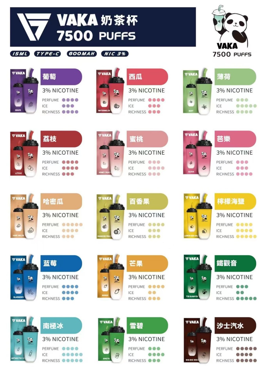 vaka奶茶杯7500口 正品現貨 拋棄